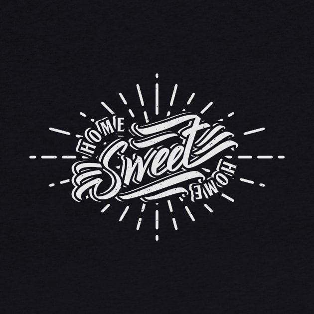 home sweet home vintage typography by amranadam